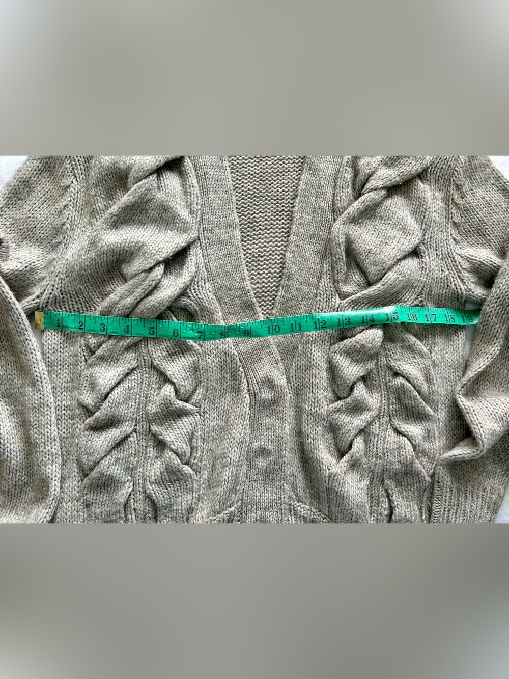 White Space by Hudson’s Bay Co. Woven Cable Knit Cardigan - Picture 13 of 15